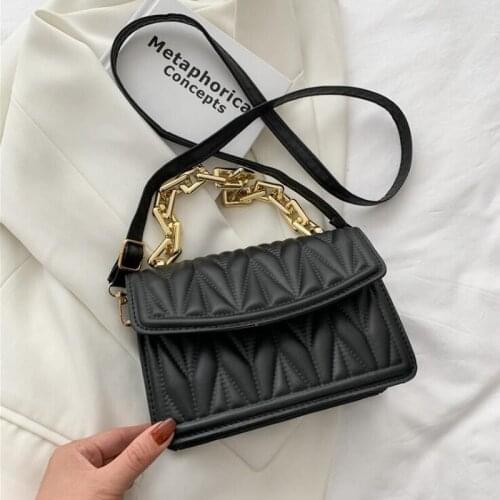 Luxury Handbags Women Crossbody Bags 2021 New Embroidery Shoulder Bag Fashion Chain Flap Cross Body Womens Messenger Bags