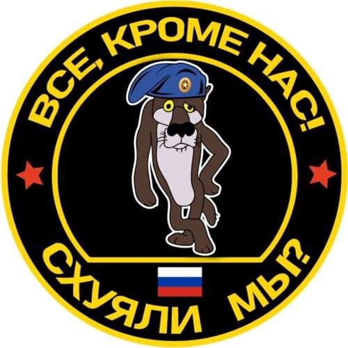 RuleMylife Все, кроме нас! Схуяли мы?Возду́шно-деса́нтные войска́ наклейки на авто для passat b6 аксессуары для авто Украсить