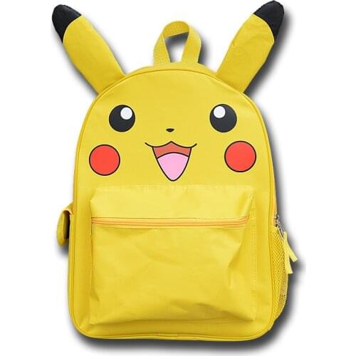 Pokemon Pikachu Backpack Schoolbag Child Pokemon Cartoon Kawaii School Bags Backpacks Large Capacity Children School Supplies