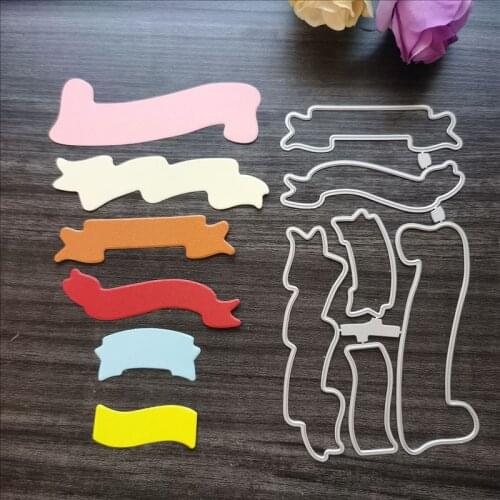 Punching of message board of banner fish tail flag 3D Frame gate box House Metal Cutting Dies Stencils for DIY Scrapbooking Stam