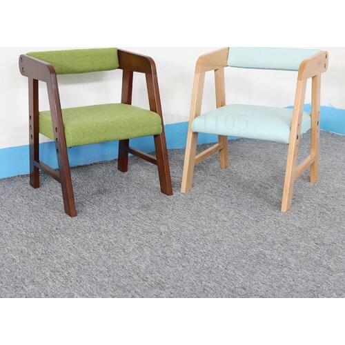 Export Childrens Chair, Back Chair, Solid Wood Liftable Home Learning Chair, Baby Bench, Dining Chair Kindergarten