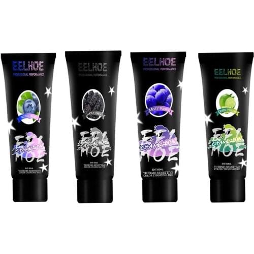 60ml Hot Thermochromic Color Changing Dye Hair Dye Gray Hair Color Cream Thermo Sensing Shade Shifting Hair Color Wax