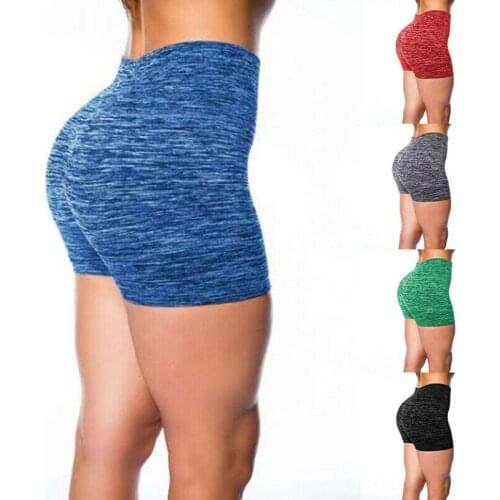 Plus Size Womens Shorts Ladies High Waist Casual Push Up Sport Shorts