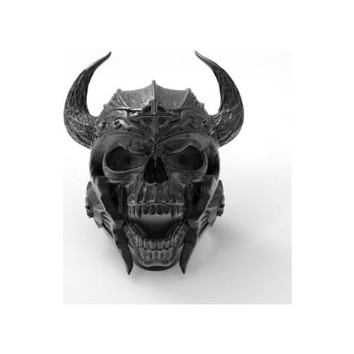 Vintage Stainless Steel Viking Warrior Skull Rings Mens Punk Nordic God of War Biker Jewelry Gift