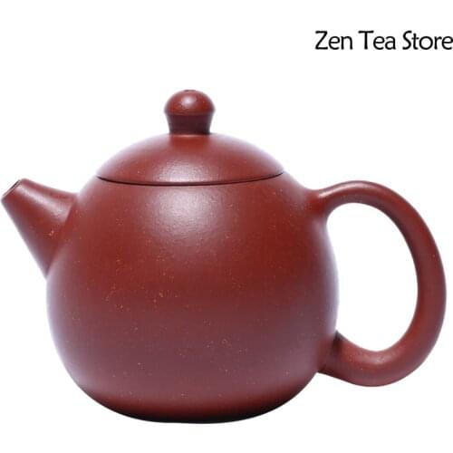130ML Chinese Yixing Purple Sand Long Dan Teapot Teaset Hand Made Pot Dahongpao Mud Kung Fu Tea Set Tea Ceremony Birthday Gift