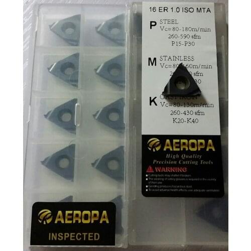 16 ER 3.0 ISO ,Indexable Tungsten Carbide Threading Lathe Inserts for Threaded Lathe Holder