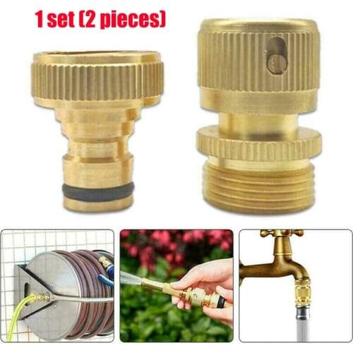 2 Sets of High-precision All-copper Quick Connectors Are Easily Connected To Garden Water Pipes, Hoses, and Faucets Are Sturdy