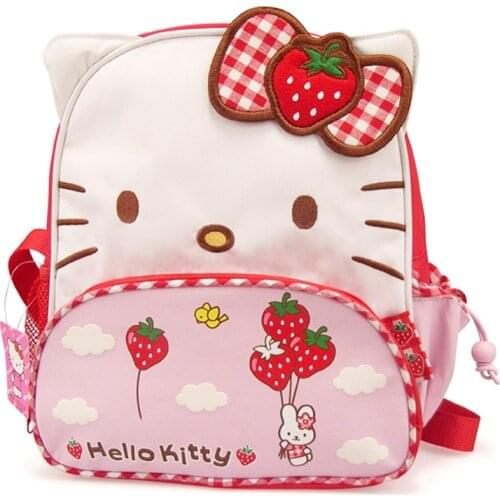 2021 Kawali 31Cm Anime Hello Kittys Bag Cartoon Bag Kawali Soft Plush Fashion Beauty School Travel Backpack Girls Kids Toys Gift