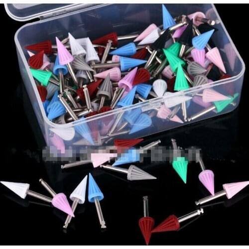 50pcs Dental Polishing Cup Dental Bending Machine Polishing Brush Polisher Prophy Cup Oral hygiene Dental Lab Tools