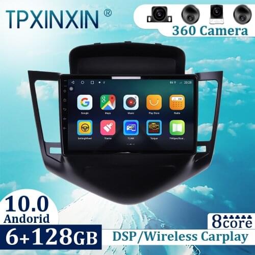 6+128GB For Chevrolet Cruze 2008-2012 Android 10 Carplay Radio Player Car GPS Navigation Head Unit Car Radio with Screen