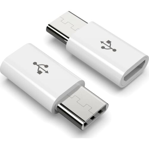 200pcs TypeC Male To Micro USB Female Adapter Data Sync Charging Converter Connector USB To Type C 3.1 for Macbook Galaxy SONY