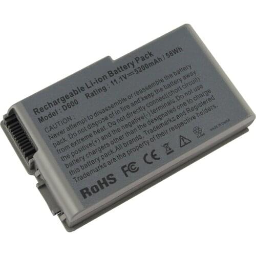 5200mAh for Dell laptop battery Inspiron 500m Series D600 6Y270 3R305 312-0068 BAT1194 315-0084 OX217 1X793 310-4482 310-5195