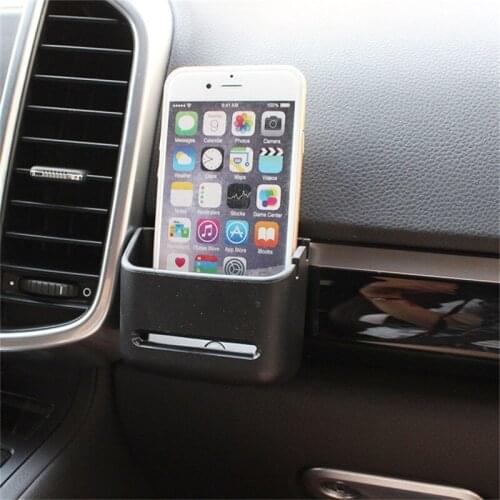 Car Storage Box For Coin Card Mobile Phone Holder Auto Interior Supplies Sundries Bracket Soft ABS Car Organizer Box Accessories