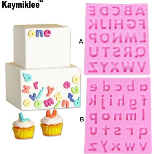 C255 Childrens Educational Toys Capital / Letter Silicone Mold Fondant Mold Cake Decorating Tools Chocolate Gumpaste