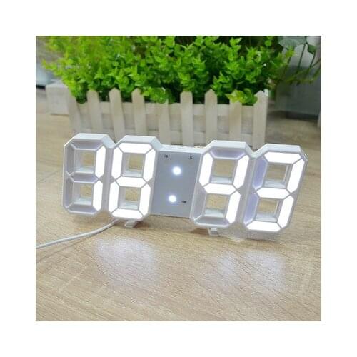 Nordic Digital Alarm Clocks Wall Hanging Watch Snooze Function Table Clock Calendar Thermometer Display Office Electronic Watch