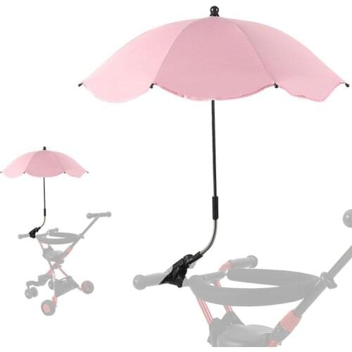 Baby Stroller Parasol Folding Baby Stroller Umbrella UV Sun Rain Protector Umbrella Canopy Bracket Clip Baby Cart Accessories