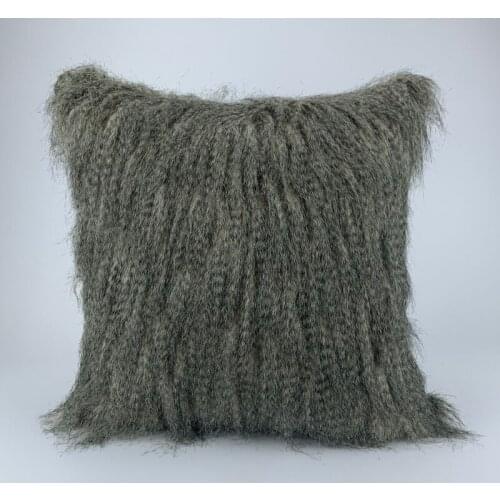 Home Decorative Luxury Faux Fur Sofa Cushion Cover Acrylic Throw Pillowcase Floor Cushion Cover
