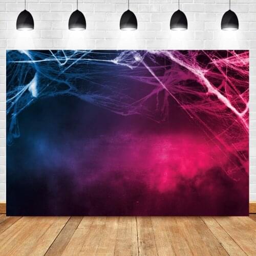 Halloween Dark Black Background For Photography Spider Web Family Shoot Photozone Photo Backdrop For Photo Studio Photocall