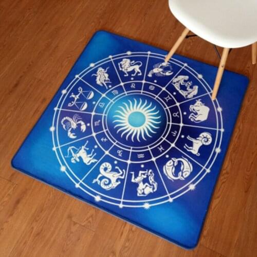 Personality constellation carpet Modern style round the living room bedroom computer chair cushion blanket tent hallway mat Rug
