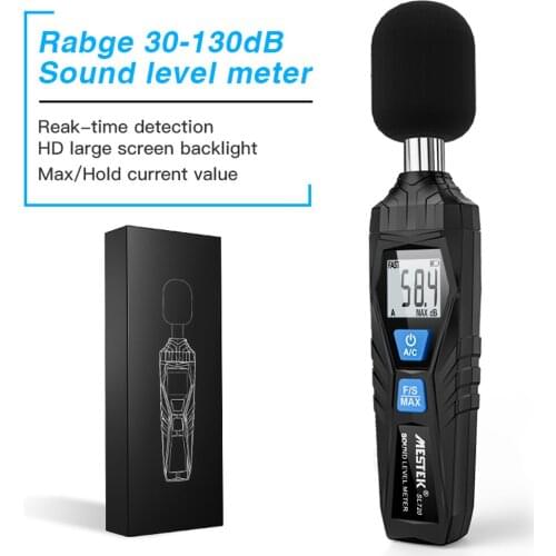 SL720 30~130dB Meter Noise Detector Measuring Instrument Mini Audio Sound Level Meter Decibel Monitor Sound Level Indicator