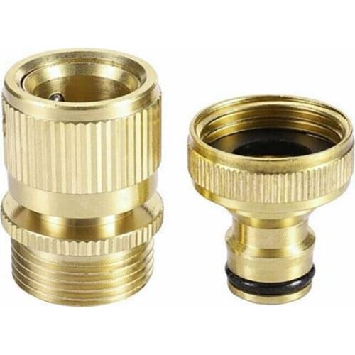 3/4 "High Pressure Washer Copper Adapter Quick Connection Car Washing Machine Water Connector Garden Hose Pipe Fitting wholesale