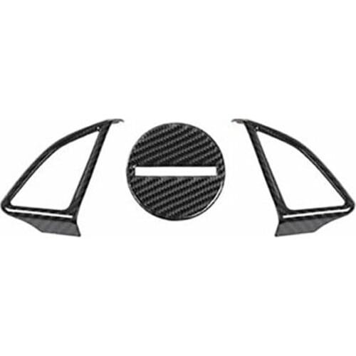 For Chevrolet Camaro 2016-2019 Car Carbon Fiber Steering Wheel Switch Button Sticker Cover Trim Frame Accessories