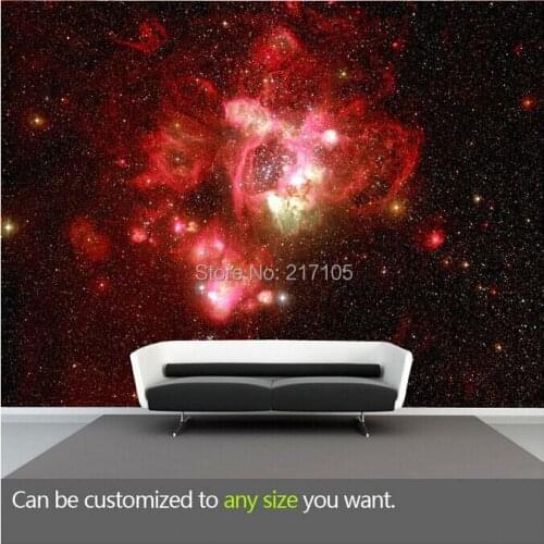 Wall Paper Free Shipping Custom Modern Large-scale Murals Sky Fantasy Universe Bedroom Ceiling Top Room Wallpaper Personality