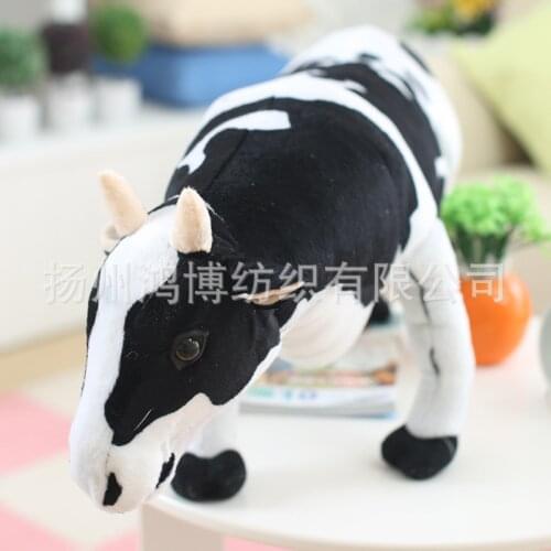 Childrens day gifts 2015 New Simulation Cow Plush Toy Activity gifts Stuffed Doll Large 75cm High Quality