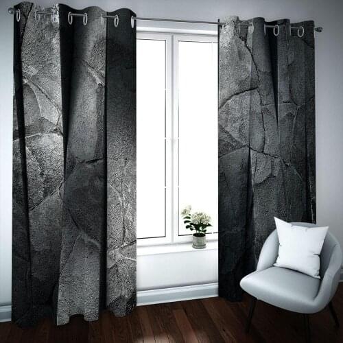 Custom Photo Curtain Blackout gray 3D Curtains Living Room Thick Luxury Kids Bedroom Drapes