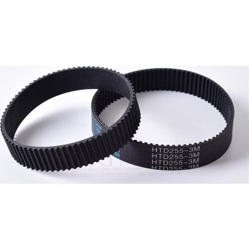 HTD3M Series Closed Loop Timing Belt, Transmission Belts HTD3M-225-10 Perimeter 255mm 384 Customized, Width 8 9 10 15 17mm