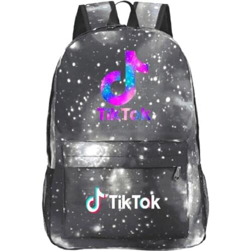 TIK TOK Backpack USB Teenage Students School Bags Mens and Womens Leisure Travel Laptop Mochilas