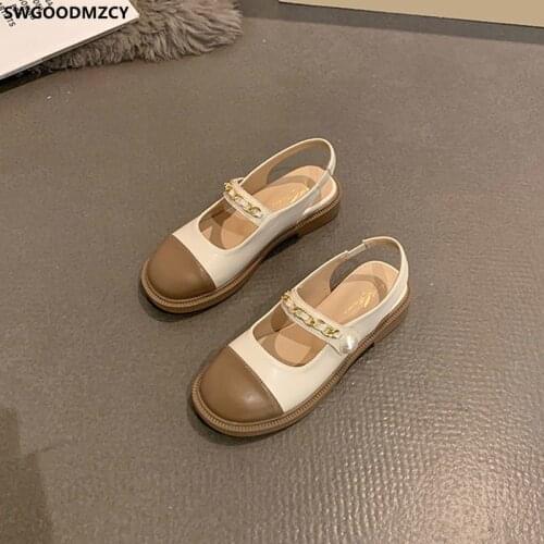 Chunky Heels Ladies Shoes and Sandals Women Sandals Summer 2021 Female Shoes Woman Sandals Women Luxury Brand Slingback Shoes