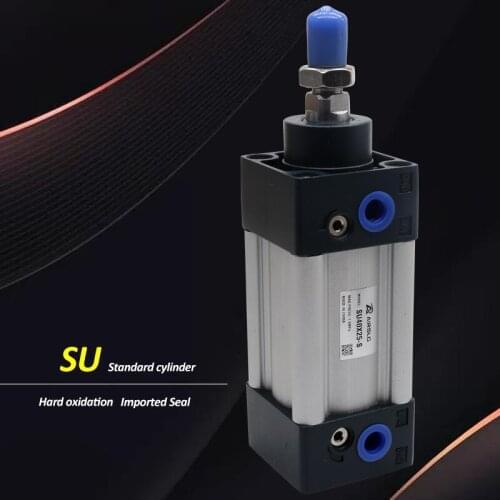SU32 SU40 SU50 Series Bore 32 40 50mm stroke 25-300 Air Cylinders Double Acting Single Rod pneumatic cylinder SU32X175