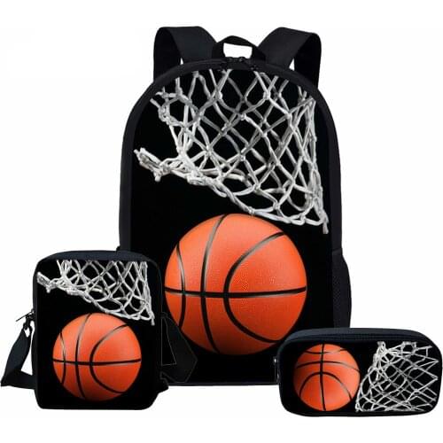 3D Cartoon Basketball printing Boys school bag Children Backpack Schoolbags Kids Student Backpack 1-3 grade For Boy