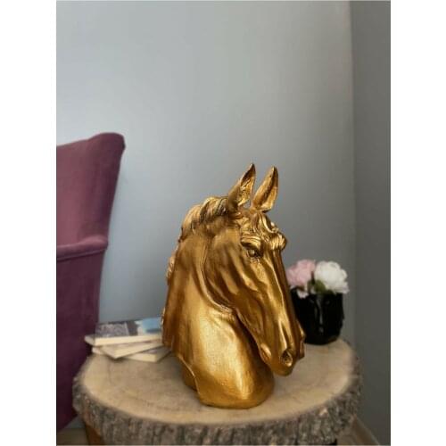 Nordic Silence Is New Character Sculpture Abstract Horse Statue Art Crafts Home Luxury Bedroom Office Desktop Decoration Gift