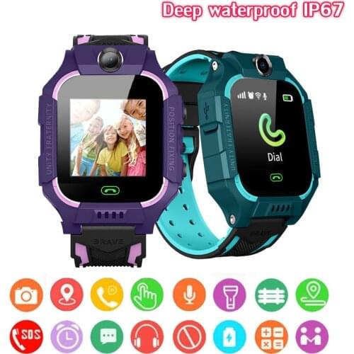 Childrens Smart Watch Kids Phone Watch Smartwatch For Boys Girls With Sim Card Photo Waterproof IP67 Gift For IOS Android