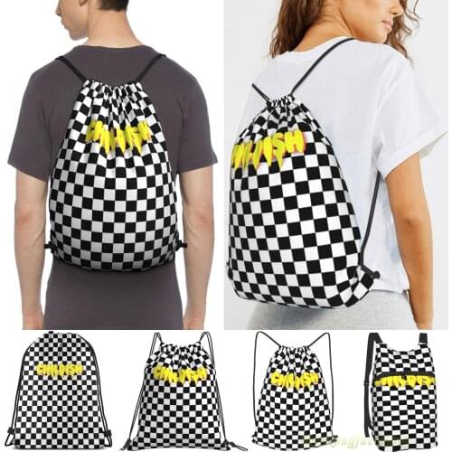 Tgfbro - Childish (B&W Design) Men Outdoor Travel Gym Bag Waterproof Drawstring Backpack Women Fitness Swimming Bag