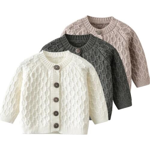 Newborn Baby Sweaters Autumn High Quality Knit Cardigan Kids Clothing Korean Style Girls Sweaters Boys Outwear Child Cardigan