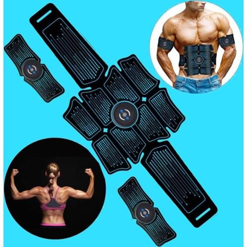 EMS Abdomen Muscle Trainer Stimulator Muscles Electrostimulator Toner Gym Wireless Vibration Body Slimming EMS Fitness Equipment
