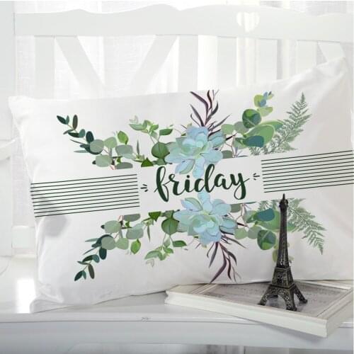 1pc Pillow cover Pillow case Bedding Pillowcase Pillow covers decorative for home 3D Print Nordic simple leaf