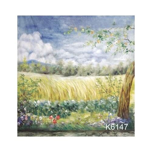 10x20ft Hand painted Muslin natural scenic photo backdrops backgroud,flower camera wedding photography,custom service K6147