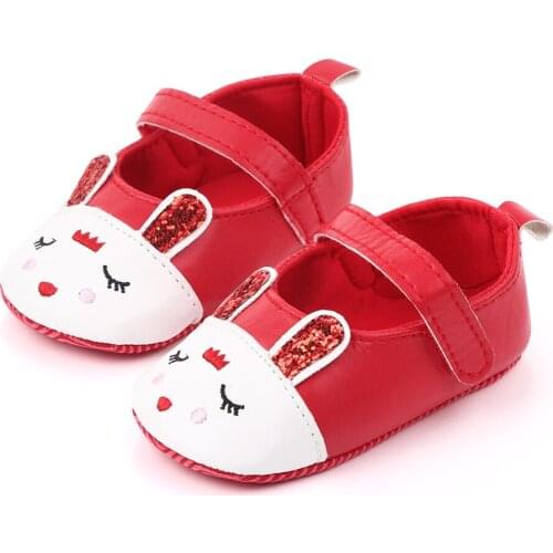 2021 New Newborn Baby Cartoon Sneaker Rabbit Stitchwork Anti-slip Single Shoes Sneaker Baby Shoes Girls