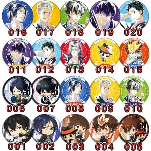 58MM HITMAN REBORN! Sawada Tsunayoshi round acrylic badges Brooch Round Icons