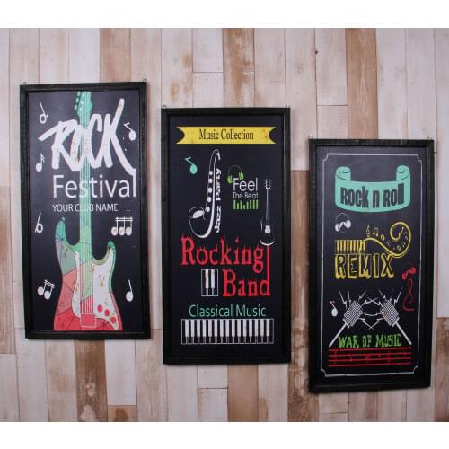 American Bar decorative painting framed jazz music poster wall paintings retro personality combination restaurant shuban Wall