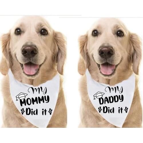 My Mommy daddy Did It class of 2021 Graduation Dog Bandana gift present High School College graduate announcement decoration