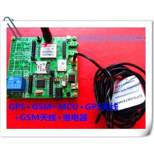 Free shipping SIM900A GSM+GPS+GPRS positioning navigation module GPRS relay control alarm gps/gsm
