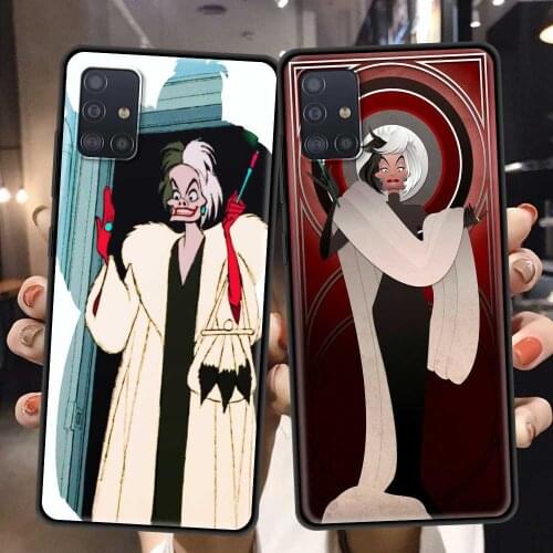 Cartoon Cruella Cover For Samsung A51 A91 A72 A71 A52 A42 A41 A32 A31 A21 A12 A11 A02s Case Phone Shell