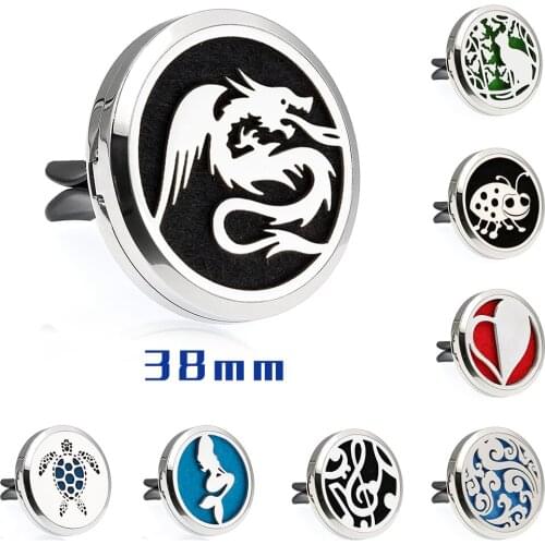 316L Stainless Steel Infinit Love Music Note Essential Oil Perfume Car Diffuser 38mm Magnetic Open Locket 10pcs Pads Free