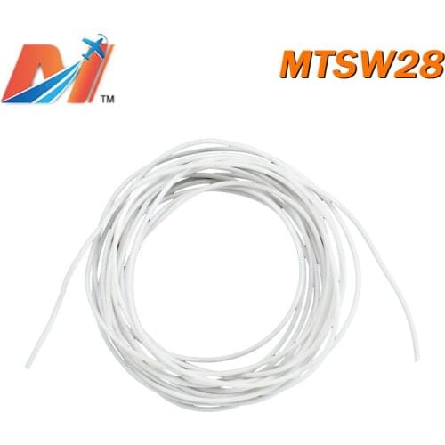 Maytech Clearance Sale (1meter) power silicon wire AWG28 WHITE COLOR
