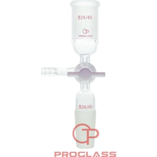 Laboratory Adapters,Flushing,Airfree,Schlenk,PTFE stopcock,24/40